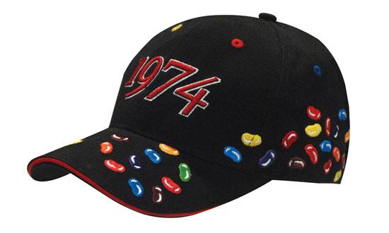 Brushed Heavy Cotton Cap with Jelly Bean Embroidery Brushed Heavy Cotton Cap with Jelly Bean Embroidery HEADWEAR STOCKISTS Faster Workwear and Design