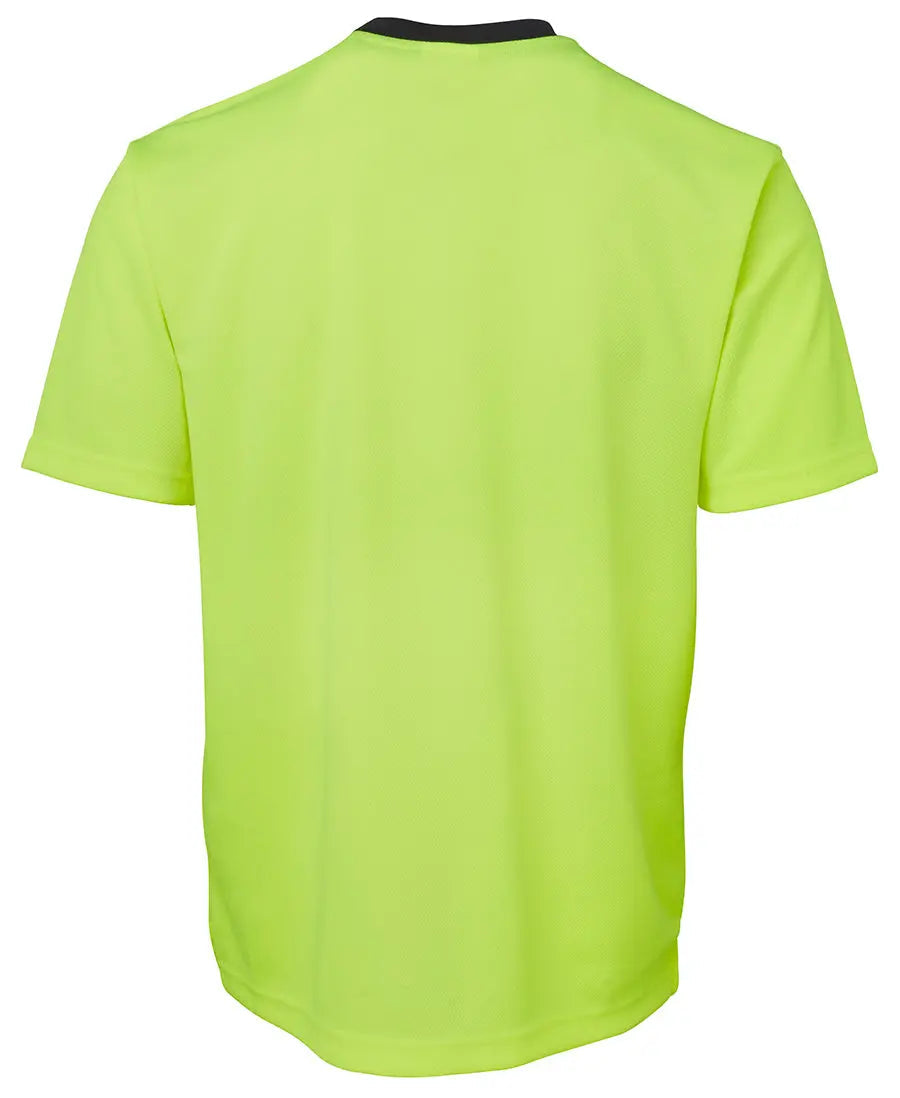 Hi Vis Tee, Lime/Navy or Orange/Navy - Premium Tee Shirt from - Just $14.50! Shop now at Faster Workwear and Design