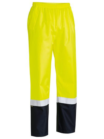 BP6965T Bisley Taped Two Tone Hi Vis Shell Rain Pant - Premium WATERPROOF PANTS from - Just $39.95! Shop now at Faster Workwear and Design