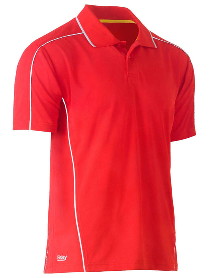 Cool Mesh Polo with Reflective Piping Cool Mesh Polo with Reflective Piping Bisley Workwear Faster Workwear and Design