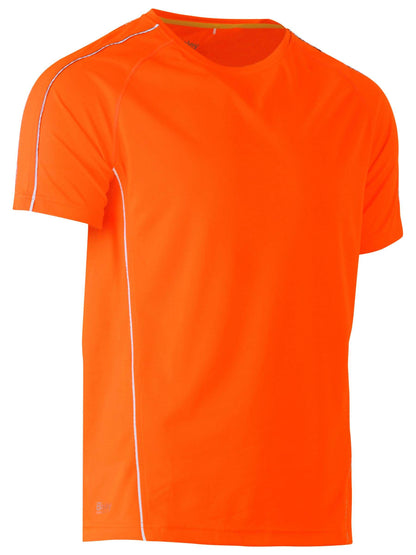 Cool Mesh Tee with Reflective Piping Cool Mesh Tee with Reflective Piping Bisley Workwear Faster Workwear and Design