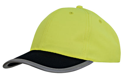 Luminescent Safety Cap with Reflective Trim Luminescent Safety Cap with Reflective Trim HEADWEAR STOCKISTS Faster Workwear and Design