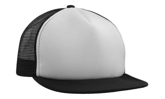 Flat Peak Trucker Mesh Cap Flat Peak Trucker Mesh Cap HEADWEAR STOCKISTS Faster Workwear and Design