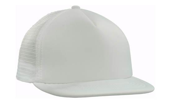 Flat Peak Trucker Mesh Cap Flat Peak Trucker Mesh Cap HEADWEAR STOCKISTS Faster Workwear and Design