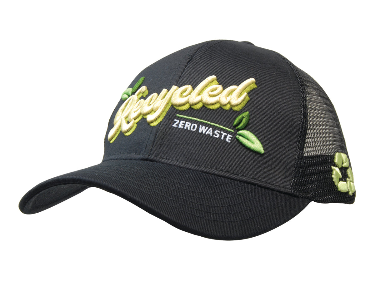 Recycled Polyester/Mesh Cap Recycled Polyester/Mesh Cap HEADWEAR STOCKISTS Faster Workwear and Design