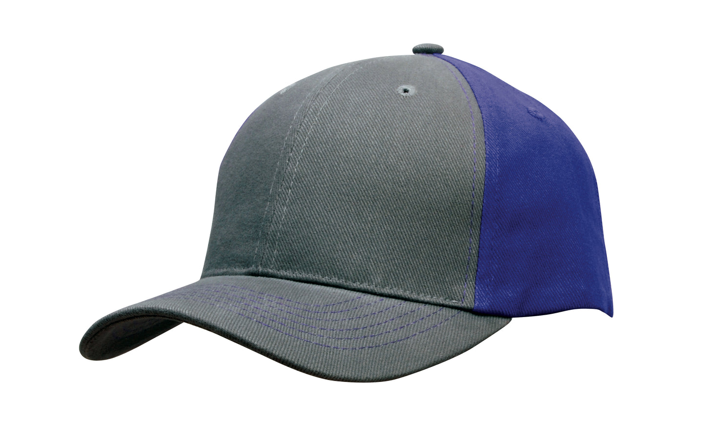 Brushed Heavy Cotton Two-Tone Cap Brushed Heavy Cotton Two-Tone Cap HEADWEAR STOCKISTS Faster Workwear and Design