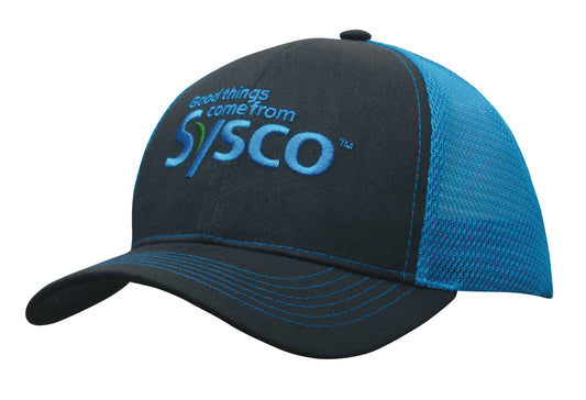 Brushed Cotton/Mesh Back Two-Tone Cap Brushed Cotton/Mesh Back Two-Tone Cap HEADWEAR STOCKISTS Faster Workwear and Design
