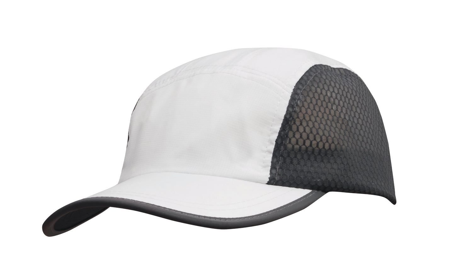 Sports Rip Stop Cap with Mesh Side Panels Sports Rip Stop Cap with Mesh Side Panels HEADWEAR STOCKISTS Faster Workwear and Design
