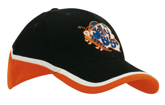 Brushed Heavy Cotton Tri-Coloured Cap Brushed Heavy Cotton Tri-Coloured Cap HEADWEAR STOCKISTS Faster Workwear and Design
