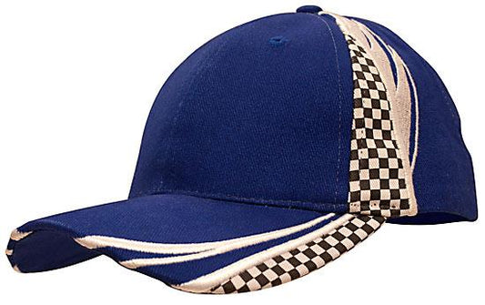 Brushed Heavy Cotton Cap with Embroidery & Printed Checks Brushed Heavy Cotton Cap with Embroidery & Printed Checks HEADWEAR STOCKISTS Faster Workwear and Design