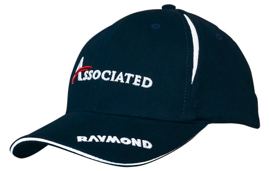 Brushed Heavy Cotton Cap with Crown Inserts & Sandwich Brushed Heavy Cotton Cap with Crown Inserts & Sandwich HEADWEAR STOCKISTS Faster Workwear and Design