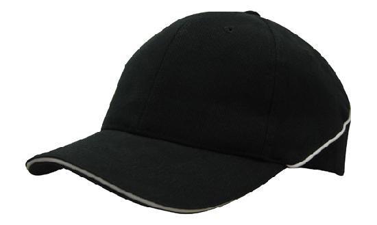 Brushed Heavy Cotton Cap with Crown Piping and Sandwich Brushed Heavy Cotton Cap with Crown Piping and Sandwich HEADWEAR STOCKISTS Faster Workwear and Design