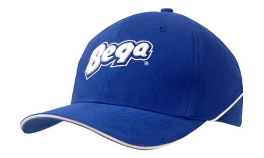 Brushed Heavy Cotton Cap with Crown Piping and Sandwich Brushed Heavy Cotton Cap with Crown Piping and Sandwich HEADWEAR STOCKISTS Faster Workwear and Design