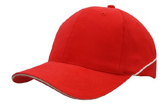 Brushed Heavy Cotton Cap with Crown Piping and Sandwich Brushed Heavy Cotton Cap with Crown Piping and Sandwich HEADWEAR STOCKISTS Faster Workwear and Design