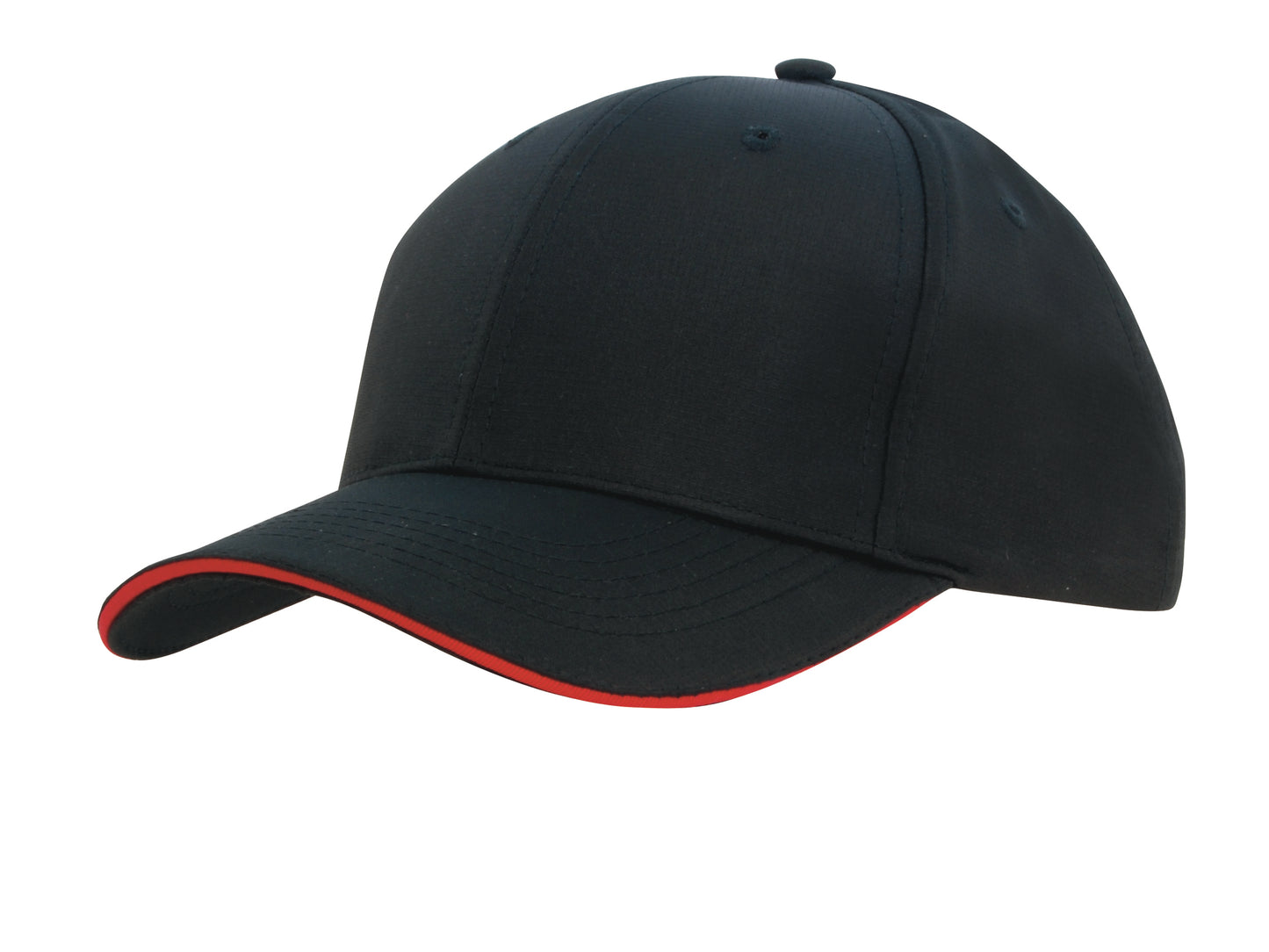 Ripstop Sports Cap with Sandwich Peak Trim Ripstop Sports Cap with Sandwich Peak Trim HEADWEAR STOCKISTS Faster Workwear and Design