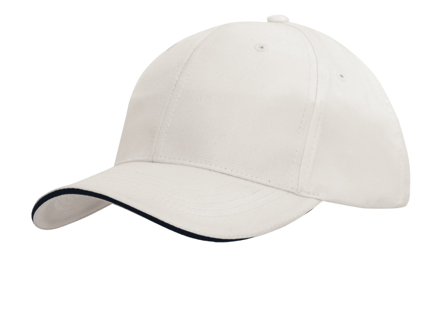 Ripstop Sports Cap with Sandwich Peak Trim Ripstop Sports Cap with Sandwich Peak Trim HEADWEAR STOCKISTS Faster Workwear and Design