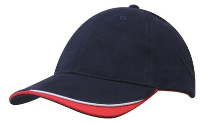 Brushed Heavy Cotton Cap with Indented Peak Brushed Heavy Cotton Cap with Indented Peak HEADWEAR STOCKISTS Faster Workwear and Design
