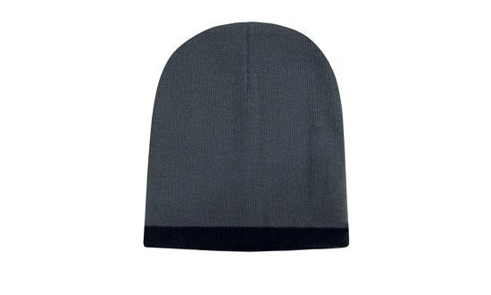Roll Down Two Tone Acrylic Beanie Roll Down Two Tone Acrylic Beanie HEADWEAR STOCKISTS Faster Workwear and Design