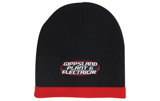 Roll Down Two Tone Acrylic Beanie Roll Down Two Tone Acrylic Beanie HEADWEAR STOCKISTS Faster Workwear and Design