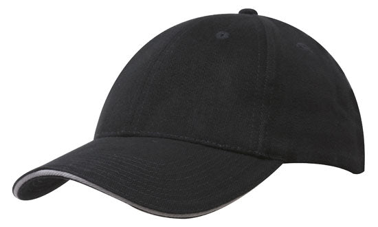 Brushed Heavy Cotton Cap with Sandwich Trim Brushed Heavy Cotton Cap with Sandwich Trim HEADWEAR STOCKISTS Faster Workwear and Design