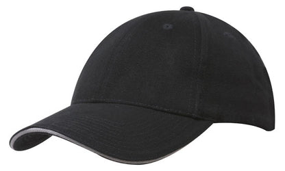 Brushed Heavy Cotton Cap with Sandwich Trim Brushed Heavy Cotton Cap with Sandwich Trim HEADWEAR STOCKISTS Faster Workwear and Design