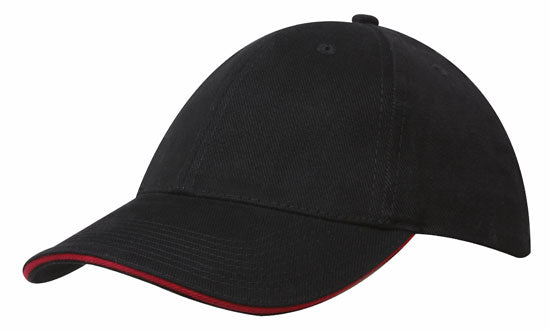 Brushed Heavy Cotton Cap with Sandwich Trim Brushed Heavy Cotton Cap with Sandwich Trim HEADWEAR STOCKISTS Faster Workwear and Design