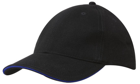 Brushed Heavy Cotton Cap with Sandwich Trim Brushed Heavy Cotton Cap with Sandwich Trim HEADWEAR STOCKISTS Faster Workwear and Design