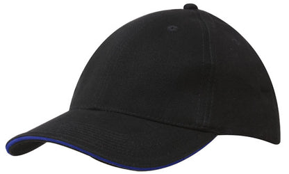 Brushed Heavy Cotton Cap with Sandwich Trim Brushed Heavy Cotton Cap with Sandwich Trim HEADWEAR STOCKISTS Faster Workwear and Design