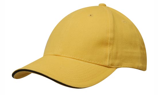Brushed Heavy Cotton Cap with Sandwich Trim Brushed Heavy Cotton Cap with Sandwich Trim HEADWEAR STOCKISTS Faster Workwear and Design