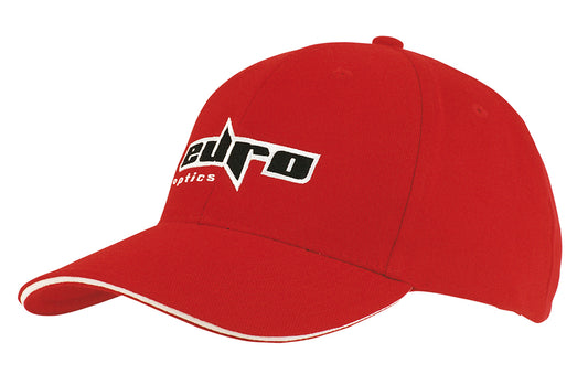 Brushed Heavy Cotton Cap with Sandwich Trim Brushed Heavy Cotton Cap with Sandwich Trim HEADWEAR STOCKISTS Faster Workwear and Design