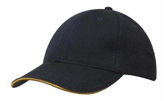 Brushed Heavy Cotton Cap with Sandwich Trim Brushed Heavy Cotton Cap with Sandwich Trim HEADWEAR STOCKISTS Faster Workwear and Design