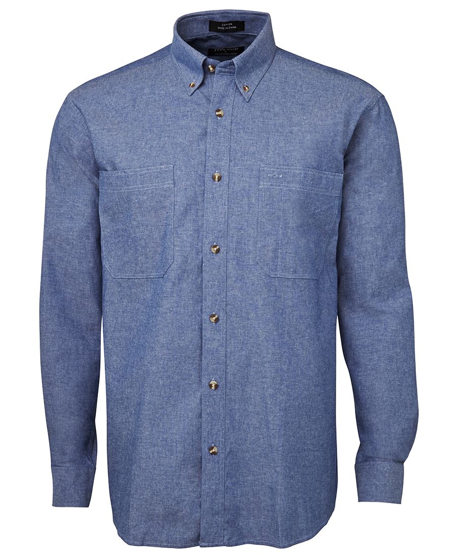 JB's L/S CHAMBRAY SHIRT JB's L/S CHAMBRAY SHIRT JB's wear Faster Workwear and Design