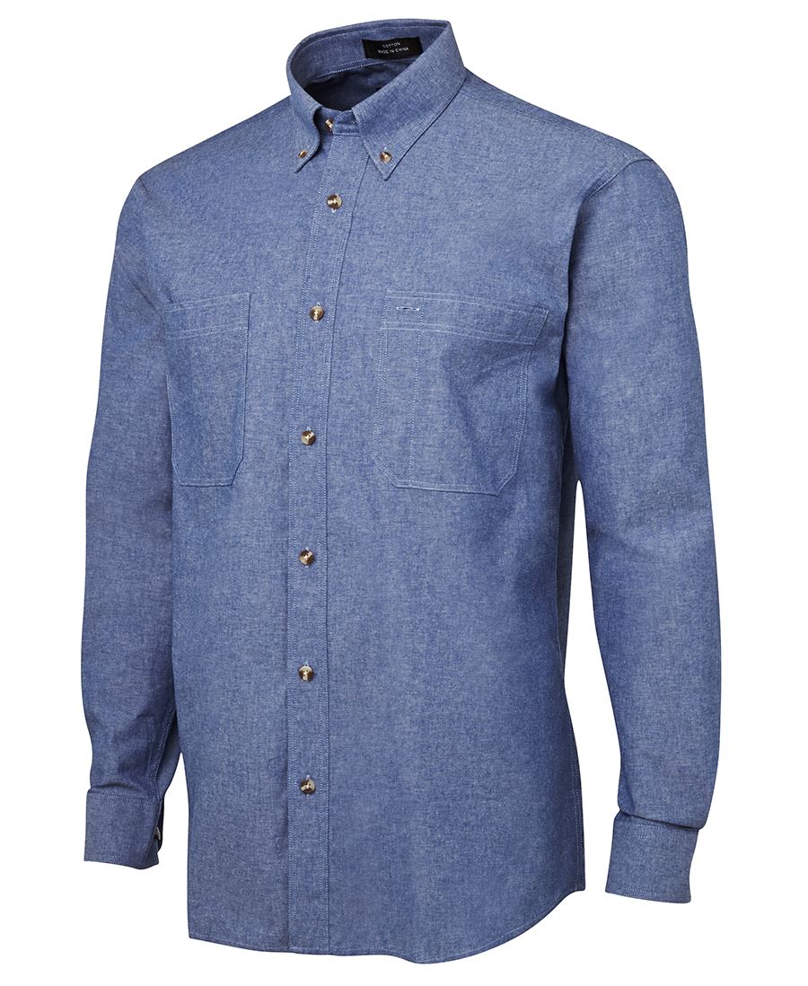 JB's L/S CHAMBRAY SHIRT JB's L/S CHAMBRAY SHIRT JB's wear Faster Workwear and Design