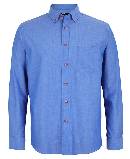 JB's L/S INDIGO CHAMBRAY SHIRT JB's L/S INDIGO CHAMBRAY SHIRT JB's wear Faster Workwear and Design