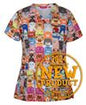 JB's LADIES SCRUB TOP PRINTED CAT JB's LADIES SCRUB TOP PRINTED CAT JB's wear Faster Workwear and Design