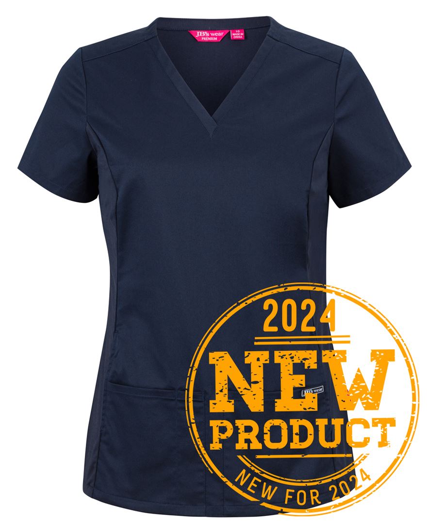 JB's LADIES PREMIUM STRETCH PANEL SCRUB TOP JB's LADIES PREMIUM STRETCH PANEL SCRUB TOP JB's wear Faster Workwear and Design