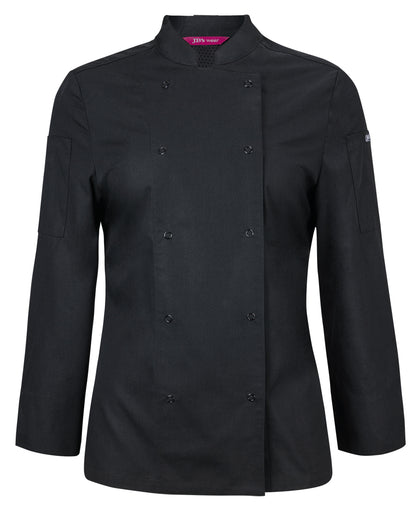 JB's LADIES L/S SNAP BUTTON CHEFS JACKET JB's LADIES L/S SNAP BUTTON CHEFS JACKET JB's wear Faster Workwear and Design