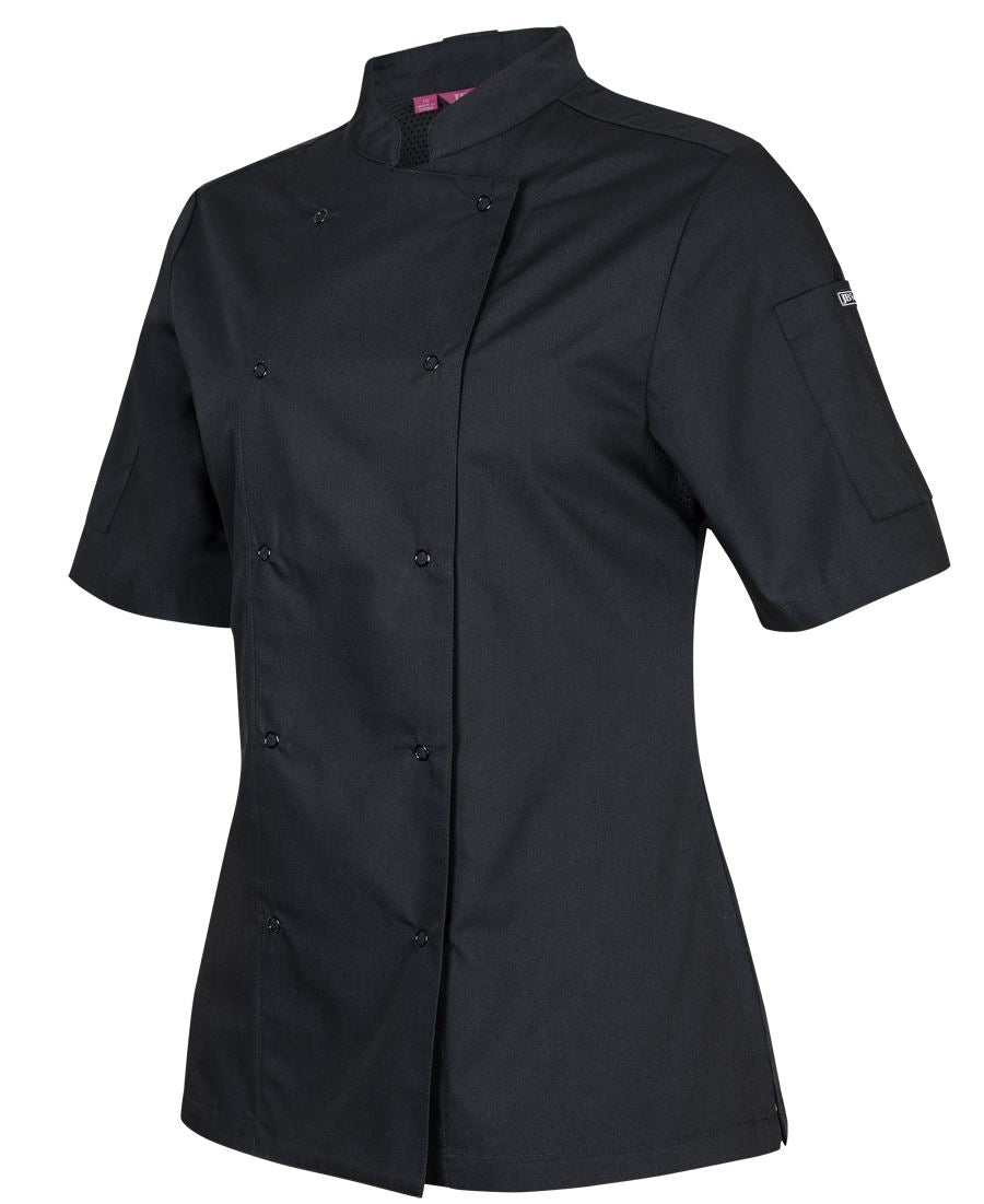 JB's LADIES S/S SNAP BUTTON CHEFS JACKET JB's LADIES S/S SNAP BUTTON CHEFS JACKET JB's wear Faster Workwear and Design