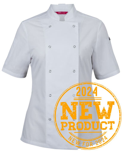 JB's LADIES S/S SNAP BUTTON CHEFS JACKET JB's LADIES S/S SNAP BUTTON CHEFS JACKET JB's wear Faster Workwear and Design