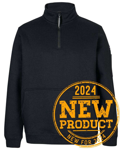 JB's 350 PREMIUM TRADE 1/2 ZIP FLEECE CHAR JB's 350 PREMIUM TRADE 1/2 ZIP FLEECE CHAR JB's wear Faster Workwear and Design