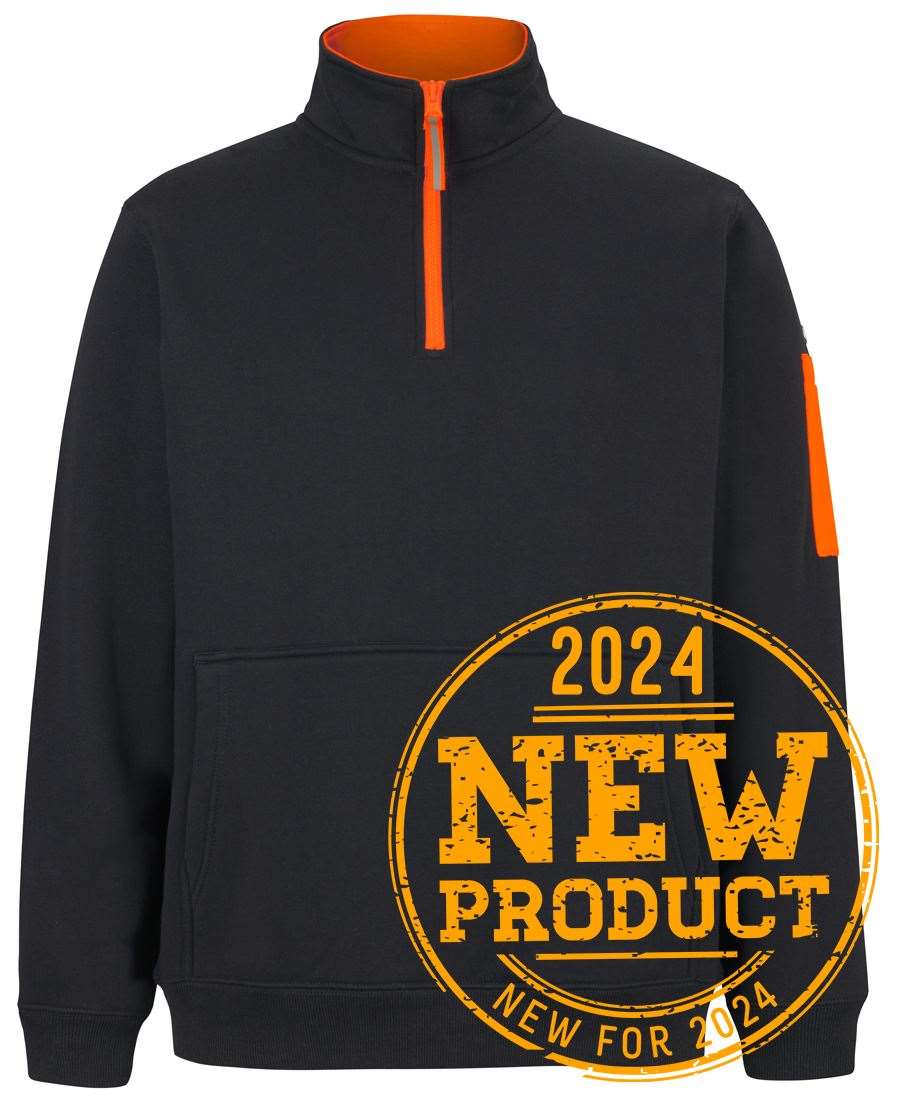 JB's 350 PREMIUM TRADE 1/2 ZIP FLEECE CHAR JB's 350 PREMIUM TRADE 1/2 ZIP FLEECE CHAR JB's wear Faster Workwear and Design