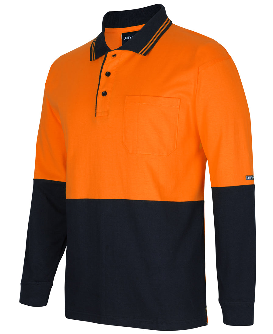 JB's HV L/S COTTON POLO JB's HV L/S COTTON POLO JB's wear Faster Workwear and Design