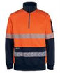 JB's HV 330G 1/2 ZIP SEGMENTED TAPE FLEECE JB's HV 330G 1/2 ZIP SEGMENTED TAPE FLEECE JB's wear Faster Workwear and Design