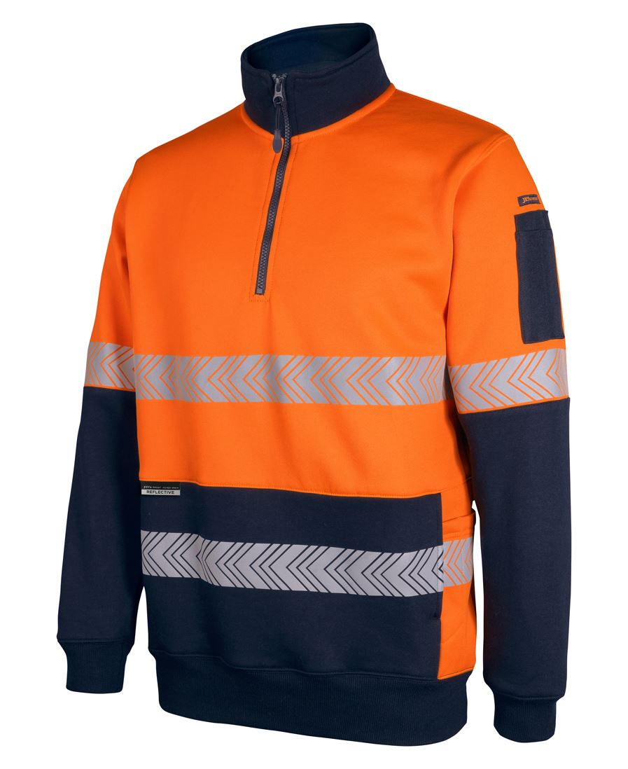 JB's HV 330G 1/2 ZIP SEGMENTED TAPE FLEECE JB's HV 330G 1/2 ZIP SEGMENTED TAPE FLEECE JB's wear Faster Workwear and Design