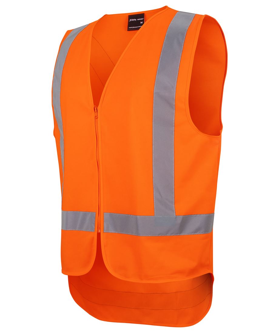 JB's NSW/QLD RAIL (D+N) ZIP X-BACK SAFETY VEST JB's NSW/QLD RAIL (D+N) ZIP X-BACK SAFETY VEST JB's wear Faster Workwear and Design