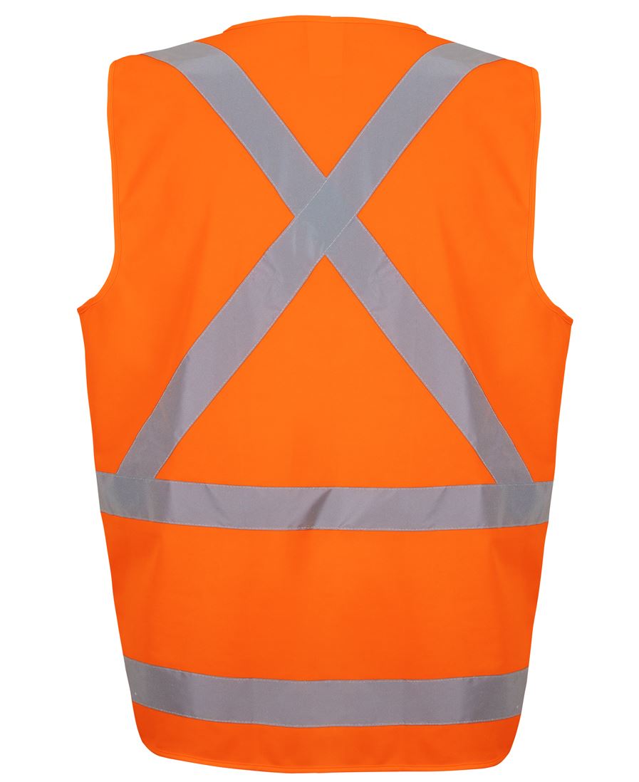 JB's NSW/QLD RAIL (D+N) ZIP X-BACK SAFETY VEST JB's NSW/QLD RAIL (D+N) ZIP X-BACK SAFETY VEST JB's wear Faster Workwear and Design