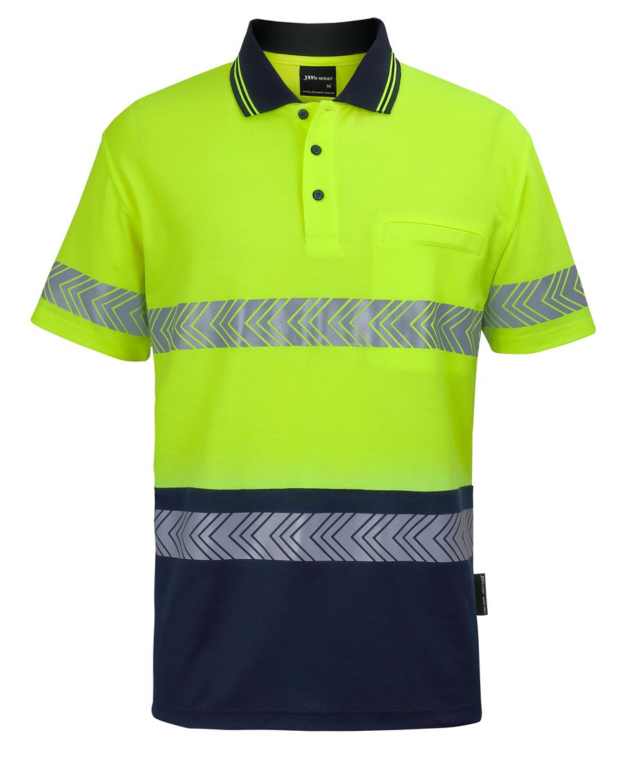 JB's HV S/S D+N C/BACK SEGMENTED TAPE POLO JB's HV S/S D+N C/BACK SEGMENTED TAPE POLO JB's wear Faster Workwear and Design