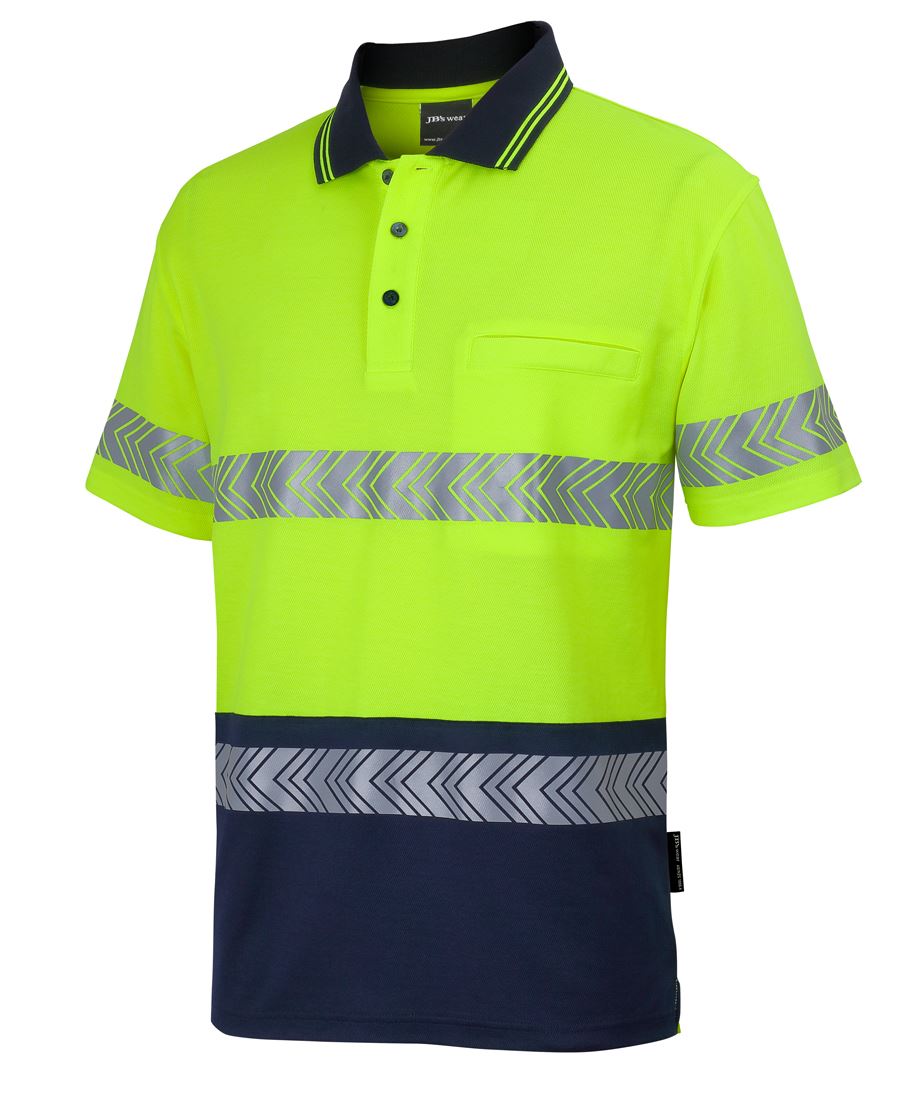 JB's HV S/S D+N C/BACK SEGMENTED TAPE POLO JB's HV S/S D+N C/BACK SEGMENTED TAPE POLO JB's wear Faster Workwear and Design