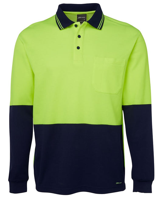 JB's HV L/S COTTON BACK POLO JB's HV L/S COTTON BACK POLO JB's wear Faster Workwear and Design