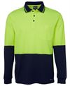 JB's HV L/S COTTON BACK POLO JB's HV L/S COTTON BACK POLO JB's wear Faster Workwear and Design